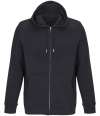 04237 Calipso SOL'S Unisex Calipso Eco Friendly Full Zip Hoodie Black colour image